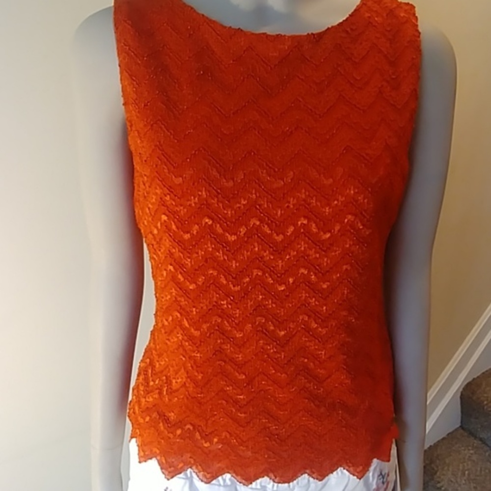 NWT! Calvin Klein Embroidered Knit Tank - Picture 3 of 4